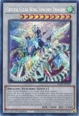Crystal Clear Wing Synchro Dragon - Yugioh | TrollAndToad