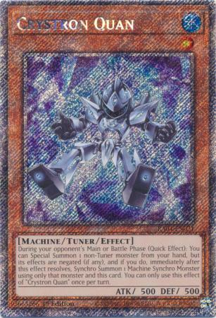Crystron Quan RA04 EN021 Platinum Secret Rare 1st Edition Quarter Century Stampede 1st Edition Singles Crystron Quan RA04 EN021 Platinum Secret Rare 1st Edition Quarter Century Stampede 1st Edition Singles
