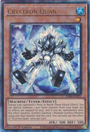 Crystron Quan RA04 EN021 Ultimate Rare 1st Edition Quarter Century Stampede 1st Edition Singles Crystron Quan RA04 EN021 Ultimate Rare 1st Edition Quarter Century Stampede 1st Edition Singles