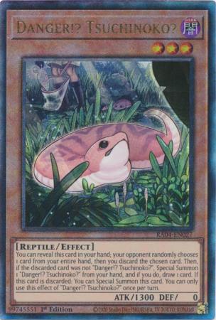Danger Tsuchinoko RA04 EN027 Ultimate Rare 1st Edition Quarter Century Stampede 1st Edition Singles Danger Tsuchinoko RA04 EN027 Ultimate Rare 1st Edition Quarter Century Stampede 1st Edition Singles
