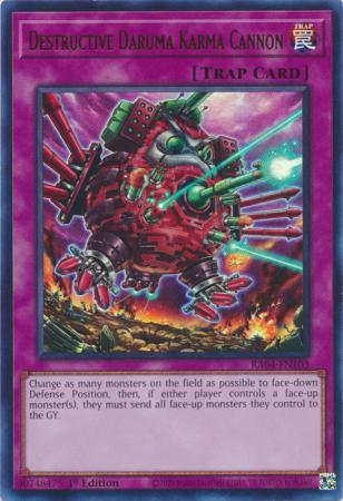 Destructive Daruma Karma Cannon RA04 EN103 Ultra Rare 1st Edition Destructive Daruma Karma Cannon RA04 EN103 Ultra Rare 1st Edition