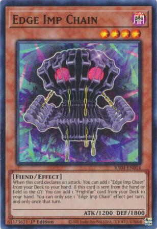 Edge Imp Chain RA04 EN014 Super Rare 1st Edition Quarter Century Stampede 1st Edition Singles Edge Imp Chain RA04 EN014 Super Rare 1st Edition Quarter Century Stampede 1st Edition Singles