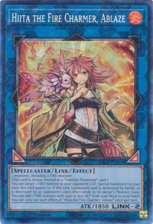 Hiita the Fire Charmer Ablaze RA04 EN074 Collector s Rare 1st Edition Quarter Century Stampede 1st Edition Singles Hiita the Fire Charmer Ablaze RA04 EN074 Collector s Rare 1st Edition Quarter Century Stampede 1st Edition Singles