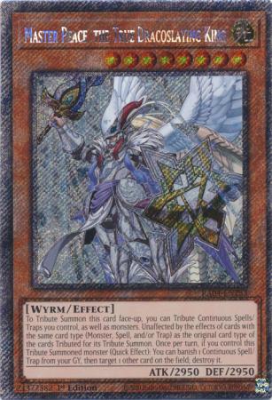 Master Peace the True Dracoslaying King RA04 EN283 Plat Secret Rare 1st Edition Quarter Century Stampede 1st Edition Singles Master Peace the True Dracoslaying King RA04 EN283 Plat Secret Rare 1st Edition Quarter Century Stampede 1st Edition Singles