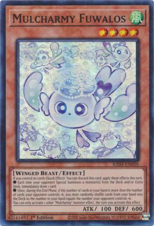 Mulcharmy Fuwalos RA04 EN050 Super Rare 1st Edition Mulcharmy Fuwalos RA04 EN050 Super Rare 1st Edition