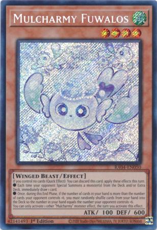 Mulcharmy Fuwalos RA04 EN050 Secret Rare 1st Edition Mulcharmy Fuwalos RA04 EN050 Secret Rare 1st Edition