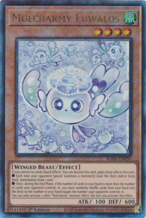 Mulcharmy Fuwalos RA04 EN050 Ultimate Rare 1st Edition Mulcharmy Fuwalos RA04 EN050 Ultimate Rare 1st Edition