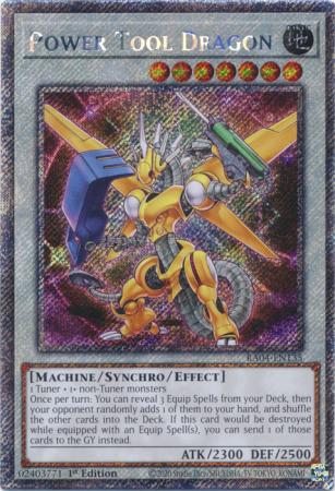 Power Tool Dragon RA04 EN135 Platinum Secret Rare 1st Edition Quarter Century Stampede 1st Edition Singles Power Tool Dragon RA04 EN135 Platinum Secret Rare 1st Edition Quarter Century Stampede 1st Edition Singles