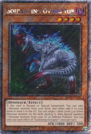 Souleating Oviraptor RA04 EN288 Platinum Secret Rare 1st Edition Souleating Oviraptor RA04 EN288 Platinum Secret Rare 1st Edition