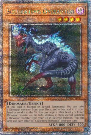 Souleating Oviraptor RA04 EN288 Quarter Century Secret Rare 1st Edition Quarter Century Stampede 1st Edition Singles Souleating Oviraptor RA04 EN288 Quarter Century Secret Rare 1st Edition Quarter Century Stampede 1st Edition Singles