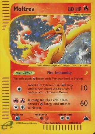 Moltres H20 H32 Holo Skyridge Singles Moltres H20 H32 Holo Skyridge Singles