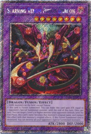 Starving Venom Fusion Dragon RA04 EN272 Platinum Secret Rare 1st Edition Starving Venom Fusion Dragon RA04 EN272 Platinum Secret Rare 1st Edition