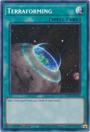 Terraforming RA04 EN084 Secret Rare 1st Edition Quarter Century Stampede 1st Edition Singles Terraforming RA04 EN084 Secret Rare 1st Edition Quarter Century Stampede 1st Edition Singles