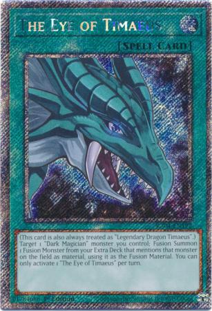 The Eye of Timaeus RA04 EN192 Platinum Secret Rare 1st Edition The Eye of Timaeus RA04 EN192 Platinum Secret Rare 1st Edition