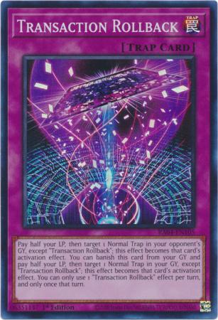 Transaction Rollback RA04 EN105 Super Rare 1st Edition Transaction Rollback RA04 EN105 Super Rare 1st Edition