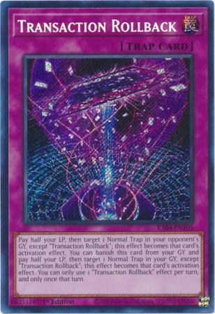 Transaction Rollback RA04 EN105 Secret Rare 1st Edition Quarter Century Stampede 1st Edition Singles Transaction Rollback RA04 EN105 Secret Rare 1st Edition Quarter Century Stampede 1st Edition Singles