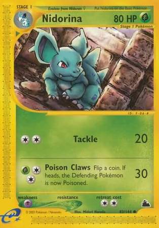 Nidorina 83 144 Common Skyridge Singles Nidorina 83 144 Common Skyridge Singles
