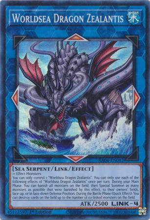 Worldsea Dragon Zealantis RA04 EN082 Super Rare 1st Edition Worldsea Dragon Zealantis RA04 EN082 Super Rare 1st Edition