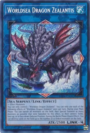 Worldsea Dragon Zealantis RA04 EN082 Secret Rare 1st Edition Worldsea Dragon Zealantis RA04 EN082 Secret Rare 1st Edition