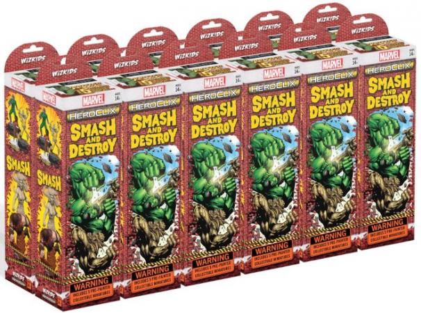 Marvel Heroclix Smash Destroy Booster Brick Smash Destroy Sealed Product Marvel Heroclix Smash Destroy Booster Brick Smash Destroy Sealed Product