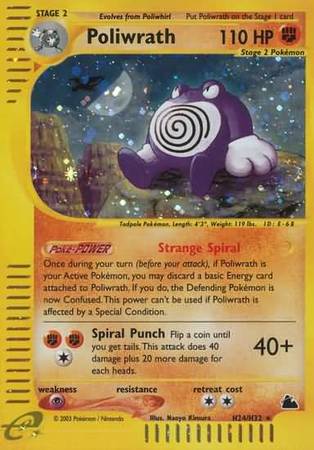 Poliwrath H24 H32 Holo Skyridge Singles Poliwrath H24 H32 Holo Skyridge Singles