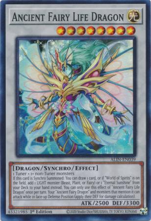 Ancient Fairy Life Dragon ALIN EN039 Super Rare 1st Edition Ancient Fairy Life Dragon ALIN EN039 Super Rare 1st Edition