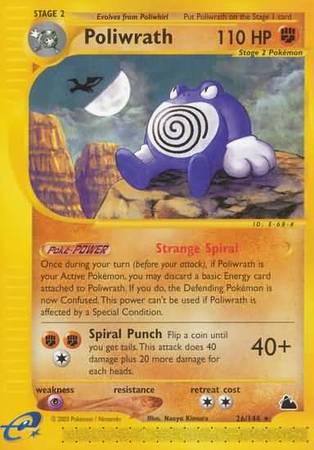 Poliwrath 26 144 Rare Skyridge Singles Poliwrath 26 144 Rare Skyridge Singles