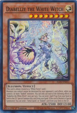 Diabellze the White Witch ALIN EN012 Super Rare 1st Edition Diabellze the White Witch ALIN EN012 Super Rare 1st Edition