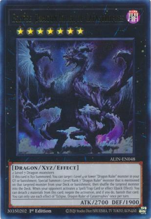 Eclipse Dragon Ruler of Catastrophes ALIN EN048 Ultra Rare 1st Edition Eclipse Dragon Ruler of Catastrophes ALIN EN048 Ultra Rare 1st Edition