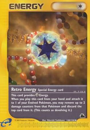 RETRO ENERGY 144//144 Skyridge non-holo E-series Pokemon card NM Near Mint