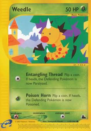 Weedle 115 144 Common Skyridge Singles Weedle 115 144 Common Skyridge Singles
