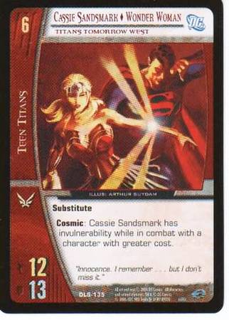 Cassie Sandsmark Wonder Woman Titans Tomorrow West DLS 135 Common Vs System DC Legion of Super Heroes Cassie Sandsmark Wonder Woman Titans Tomorrow West DLS 135 Common Vs System DC Legion of Super Heroes