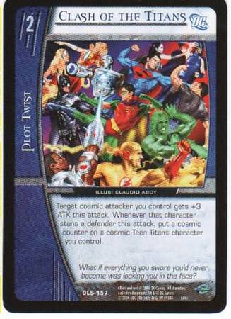 Clash of the Titans DLS 157 Common Vs System DC Legion of Super Heroes Clash of the Titans DLS 157 Common Vs System DC Legion of Super Heroes