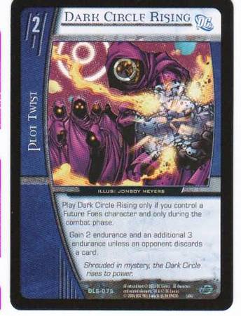 Dark Circle Rising DLS 075 Uncommon Vs System DC Legion of Super Heroes Dark Circle Rising DLS 075 Uncommon Vs System DC Legion of Super Heroes