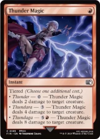 Thunder Magic 0165 Universes Beyond Final Fantasy Singles Thunder Magic 0165 Universes Beyond Final Fantasy Singles