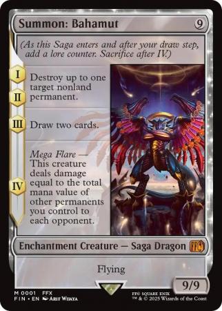Summon Bahamut 0001 Universes Beyond Final Fantasy Singles Summon Bahamut 0001 Universes Beyond Final Fantasy Singles