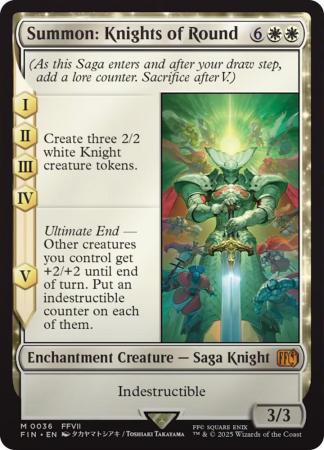 Summon Knights of Round 0036 Universes Beyond Final Fantasy Singles Summon Knights of Round 0036 Universes Beyond Final Fantasy Singles