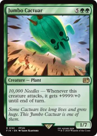 Jumbo Cactuar 0191 Universes Beyond Final Fantasy Singles Jumbo Cactuar 0191 Universes Beyond Final Fantasy Singles