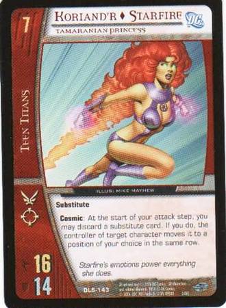 Koriand r Starfire Tamaranian Princess DLS 143 Common Koriand r Starfire Tamaranian Princess DLS 143 Common