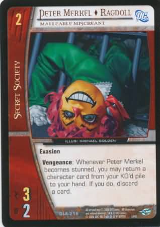 Peter Merkel Ragdoll Malleable Miscreant DLS 219 Uncommon Vs System DC Legion of Super Heroes Peter Merkel Ragdoll Malleable Miscreant DLS 219 Uncommon Vs System DC Legion of Super Heroes