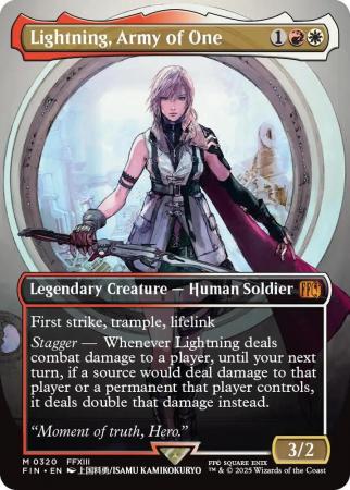 バンドル限定拡張foil ライトニング/Lightning, Army of Lightning, Army of One [Borderless Foil] #320 Prices | Magic