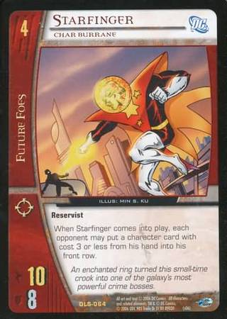 Starfinger Char Burrane DLS 064 Rare Vs System DC Legion of Super Heroes Starfinger Char Burrane DLS 064 Rare Vs System DC Legion of Super Heroes