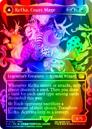 Kefka, Court Mage (マジック：ザ・ギャザリング)　拡張Foil Final Fantasy Variants Foil: Kefka, Court Mage (0322