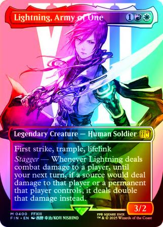 Lightning, Army of One (Borderless) - Magic | TrollAndToad