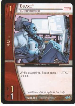 Beast Quick Thinker MXS 001 Common Vs System Marvel X Men Starter Beast Quick Thinker MXS 001 Common Vs System Marvel X Men Starter