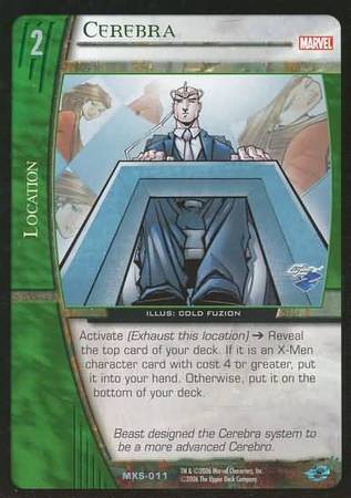 Cerebra MXS 011 Uncommon Vs System Marvel X Men Starter Cerebra MXS 011 Uncommon Vs System Marvel X Men Starter