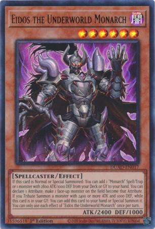 遊戯王 DUAD-EN017 冥帝王エイドス Eidos the Underworld Monarch (英語版 1st Edition スターライトレア) Duelist’s Advance Eidos the Underworld Monarch - Yugioh | TrollAndToad