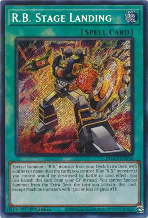 R B Stage Landing DUAD EN096 Secret Rare 1st Edition Duelist s Advance 1st Edition Singles R B Stage Landing DUAD EN096 Secret Rare 1st Edition Duelist s Advance 1st Edition Singles