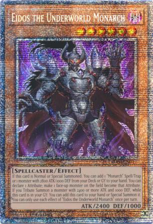 遊戯王 DUAD-EN017 冥帝王エイドス Eidos the Underworld Monarch (英語版 1st Edition スターライトレア) Duelist’s Advance Eidos the Underworld Monarch - Yugioh | TrollAndToad