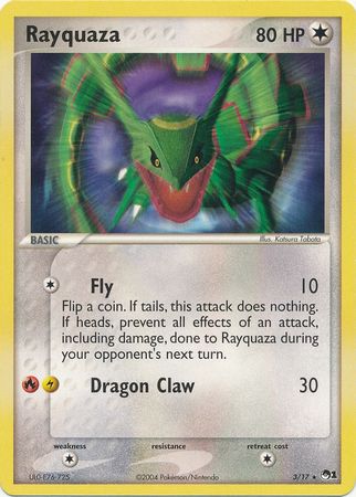 Rayquaza 3 17 Rare Pokemon POP Series 1 Promos Rayquaza 3 17 Rare Pokemon POP Series 1 Promos